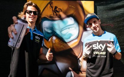 Sky Racing Team VR46, carene e tele all'asta per una buona causa