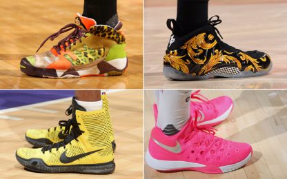 Fantasia ai piedi: colori e stravaganze delle scarpe Nba