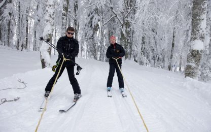 Olimpiadi 2014, test sugli sci del presidente russo Medvedev