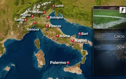 Tre poli nella Capitale ed 11 stadi in Italia: i luoghi di Roma 2024