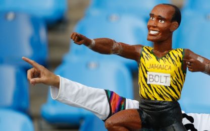 Bolt cambia disciplina: eccolo con il giavellotto