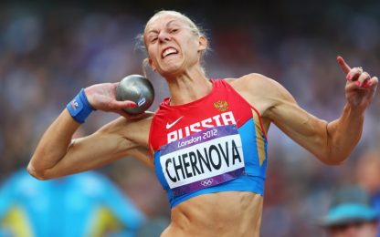Doping, l'eptatleta russa Chernova perde il bronzo
