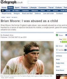Rugby. Moore: da piccolo ho subìto abusi sessuali