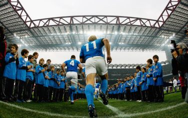 MILAN, ITALY - NOVEMBER 14:  Mirco Bergamasco of Italy (11) and his team-mates makes their way onto the pitch prior to the start of the international rugby match between Italy and New Zealand at the San Siro Stadium on November 14, 2009 in Milan, Italy.  (Photo by Paul Gilham/Getty Images) *** Local Caption *** Mirco Bergamasco