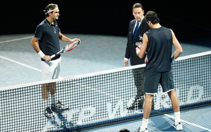 Federer cede a Del Potro ma passa lo stesso, fuori Murray