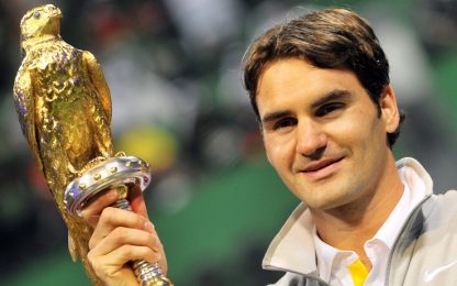 Federer, tris a Doha. Davydenko manca l'impresa