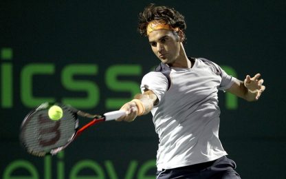 Atp Miami, Federer raggiunge Nadal e Djokovic ai quarti