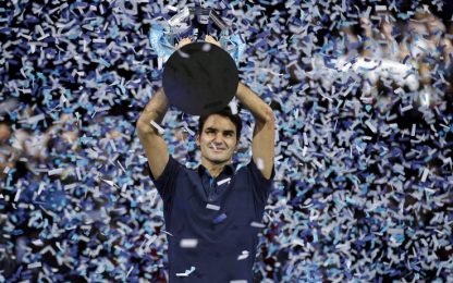 E' Federer il "Maestro" di Londra: Tsonga cade in finale