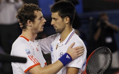 Melbourne: Murray ci prova, ma sarà Djokovic a sfidare Nadal