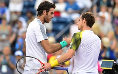 Indian Wells, Del Potro piega Murray: ora c'è Djokovic