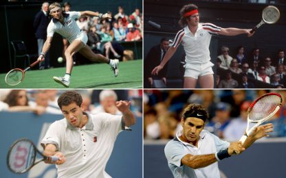 L'Atp fa 40: da Borg a Federer, generazioni di fenomeni