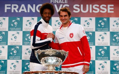 Coppa Davis: aprono Tsonga-Wawrinka, poi Federer-Monfils
