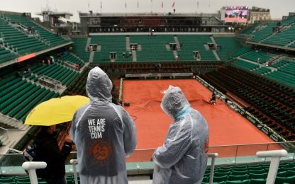 Roland Garros, giornata annullata per il maltempo