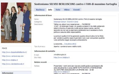 Berlusconi Tartaglia, il caso del falso gruppo su Facebook
