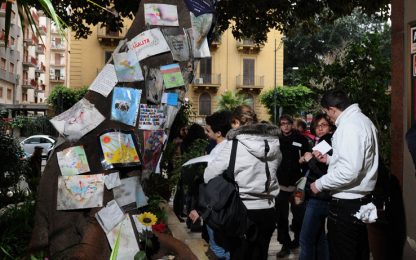 Palermo, rubati messaggi dall'albero di Falcone