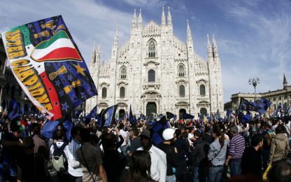 Milano in festa per lo scudetto dell'Inter
