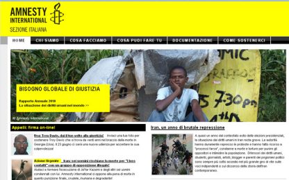 Amnesty: "L'Italia, un paese pieno di lacune”