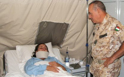 E’ tornata a casa la soldatessa ferita in Afghanistan