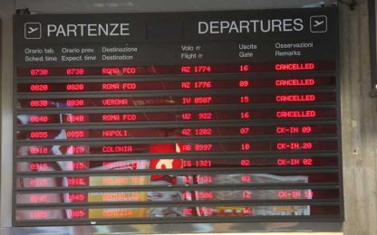 Palermo, aeroporto chiuso fino a domani alle 14