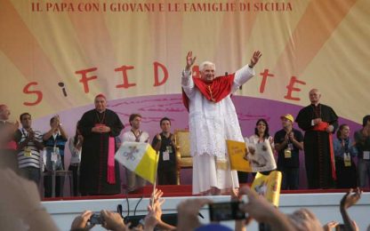 Il Papa ai giovani siciliani: "Non cedete alla mafia"
