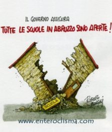 "Gelmini sarta subito", il premio alla vignetta sull’Abruzzo