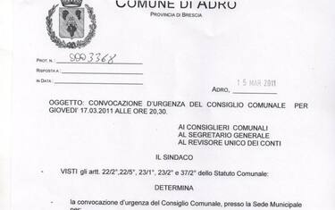Adro, consiglieri comunali al lavoro anche il 17 marzo | Sky TG24