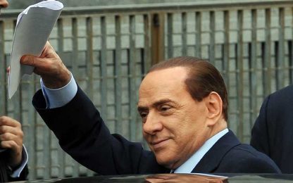 Berlusconi in tribunale per il processo Mills