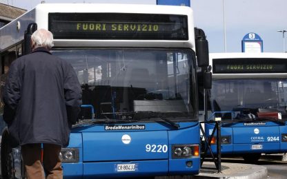 Sciopero: il 2 ottobre si fermano tram, bus e metro