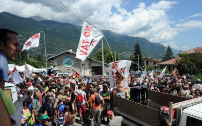 No Tav, manifestazione pacifica in Val di Susa