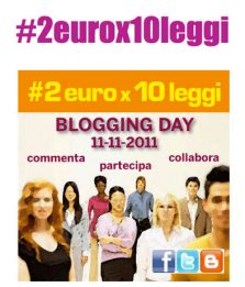 Due euro per 10 leggi, è Blogging Day per le donne italiane