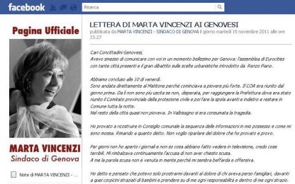 Genova, il sindaco Vincenzi: offensivo e beffardo scusarsi