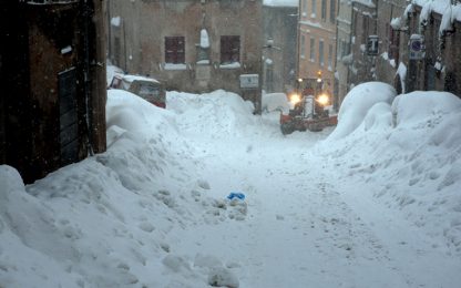 Romagna e Marche ancora sotto la neve