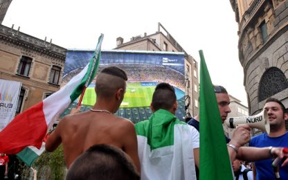 Italia, febbre da finale: i maxischermi invadono le piazze