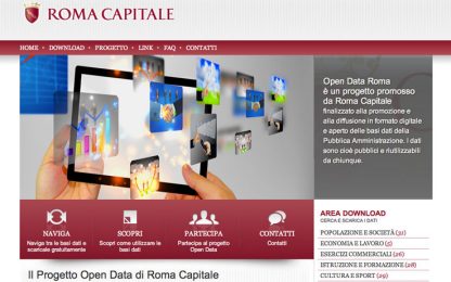 Open Data, ecco il nuovo portale del Comune di Roma