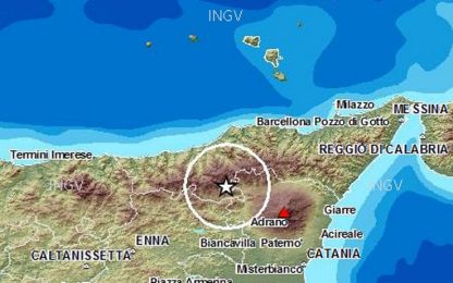 Sicilia, terremoto di magnitudo 4.3 tra Messina e Catania