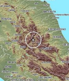 Terremoto, scossa di magnitudo 3.9 sui monti Reatini