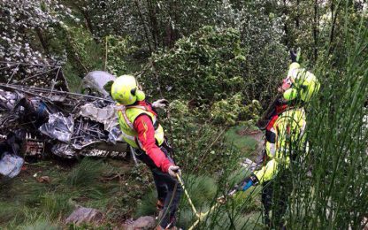 Precipita un elicottero in Valle d'Aosta: due morti