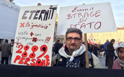 Eternit, Grasso: riformare prescrizione. Sit-in a Napoli