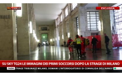 Esclusiva: le immagini dei soccorsi dopo la strage di Milano