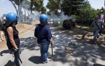 Arrivo profughi: scontri e proteste a Roma e Treviso