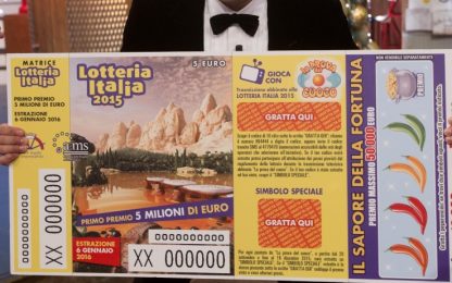 Lotteria Italia, venduto a Veronella il biglietto da 5 milioni