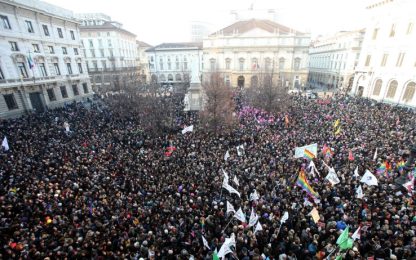 Unioni civili, migliaia in piazza da Nord a Sud