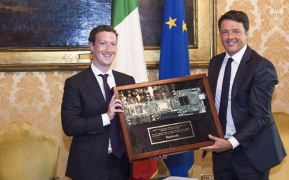 Zuckerberg: "Da Fb 500mila euro di aiuti (in pubblicità) per il sisma"