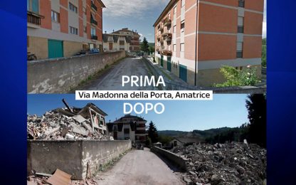 Prima e dopo il terremoto nel Centro Italia: i video a 360°