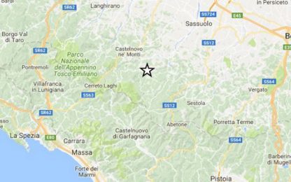 Terremoto: scossa di magnitudo 4 in provincia di Reggio Emilia