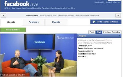 Arriva "Live", la web-tv per "spiare" Facebook