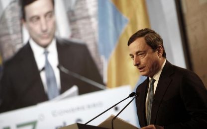 Draghi: "La crescita italiana stenta da 15 anni"