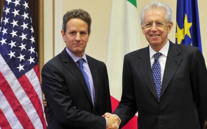 Vertice Monti-Geithner: "Gli Usa sostengono l'Italia". VIDEO