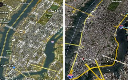 Non solo Google: la guerra delle mappe online