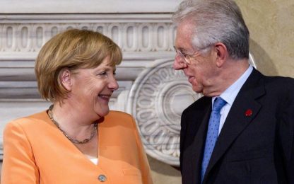 Vertice Merkel-Monti: “Insieme supereremo la crisi”